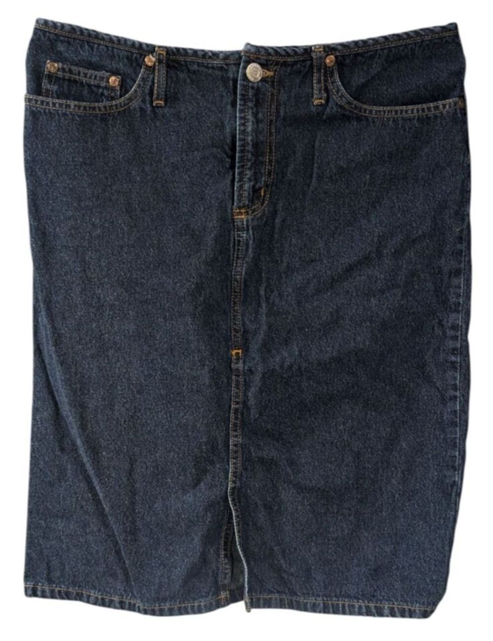 Y2K Era Paris Blues Originals Pencil Skirt Women’s Size 7 Denim Preppy Classic